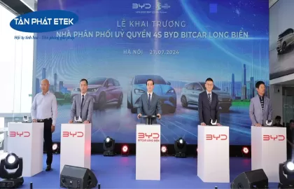 Tân Phát ETEK cung cấp thiết bị cho đại lý ô tô 4S BYD Long Biên