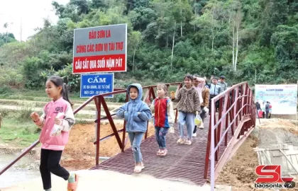 Tân Phát Etek tài trợ xây cầu qua suối Nậm Pát, Sơn La