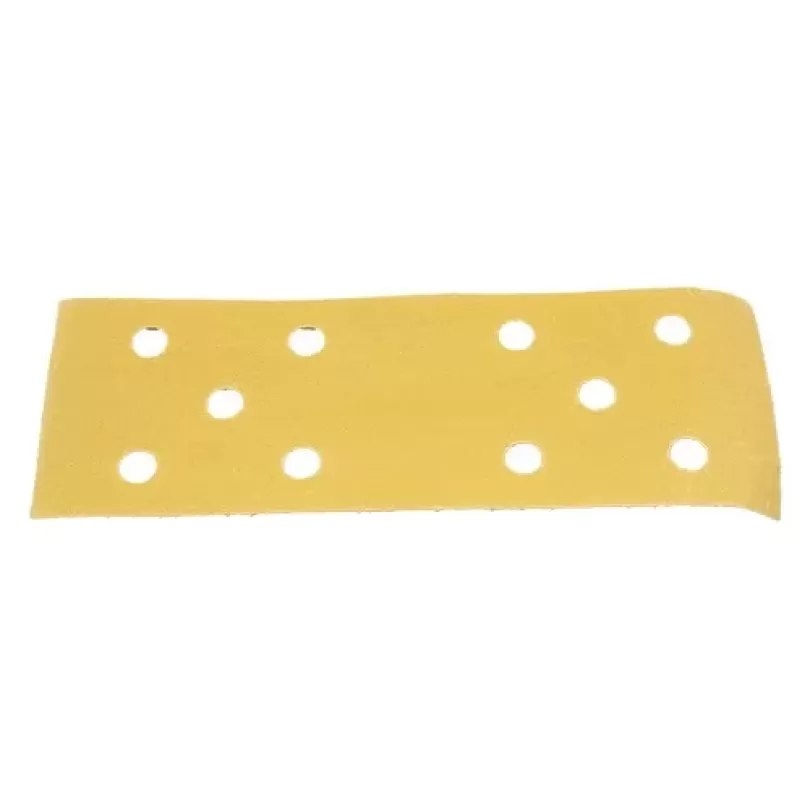Giấy nhám vàng thanh 70x198mm - P180 có 10 lỗ