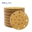 Giấy nhám vàng tròn phi 150 - P320 -  8+6+1 lỗ