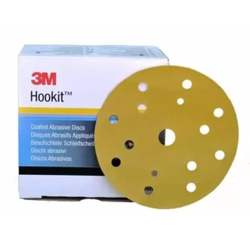 Giấy nhám vàng tròn phi 150 - P80 - 8+6+1 lỗ