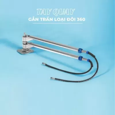 Tay quay gắn trần (rửa xe) 360 độ, dài 2.5 m, loại tay đôi.