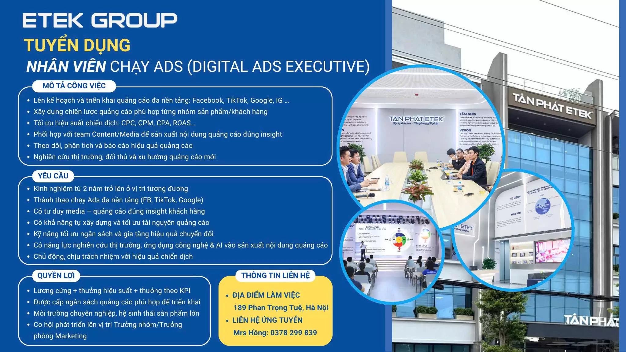 Tuyển dụng nhân viên chạy ads